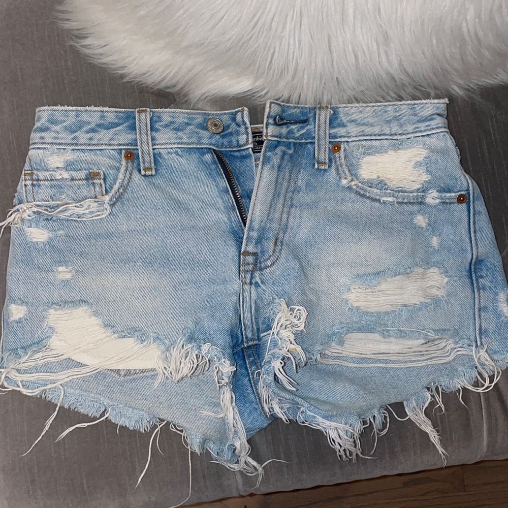 Denim shorts